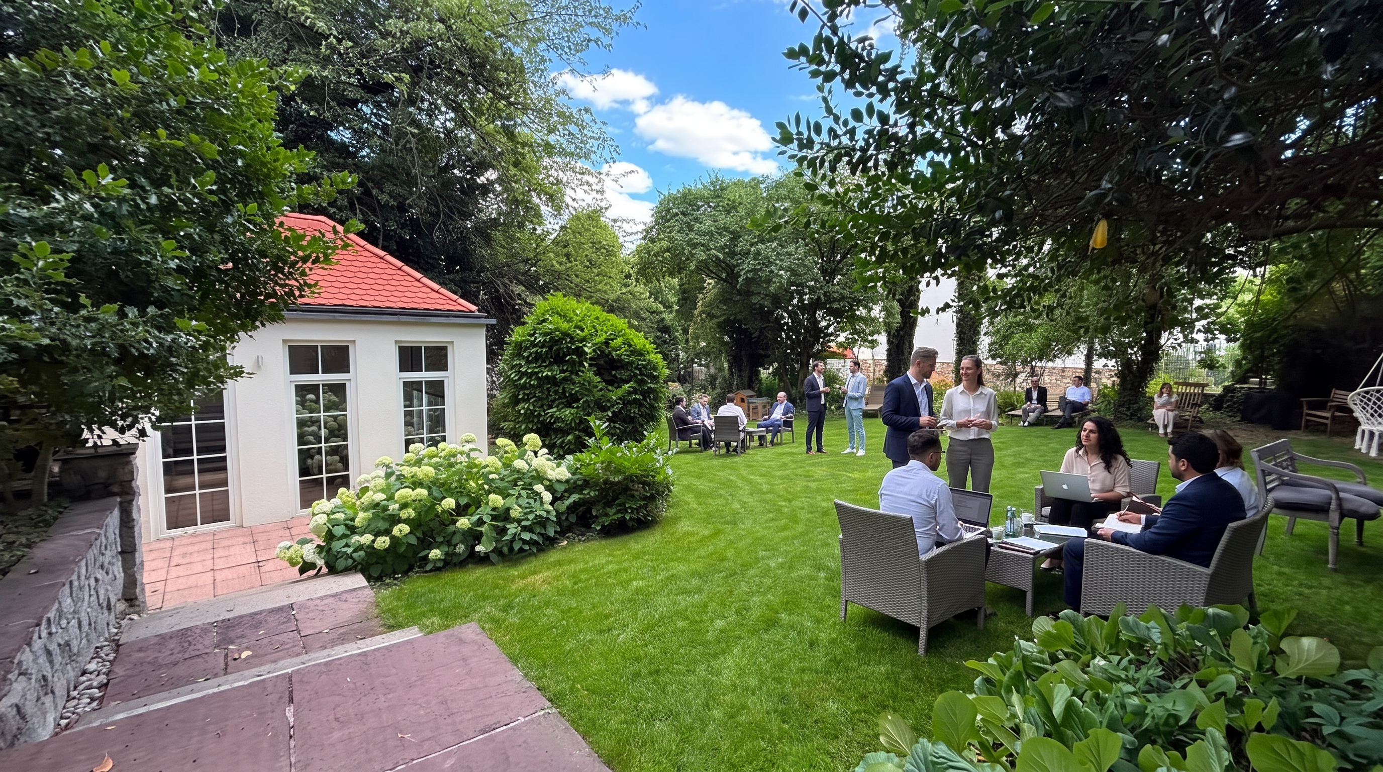 The DuTecHub garden in Wiesbaden